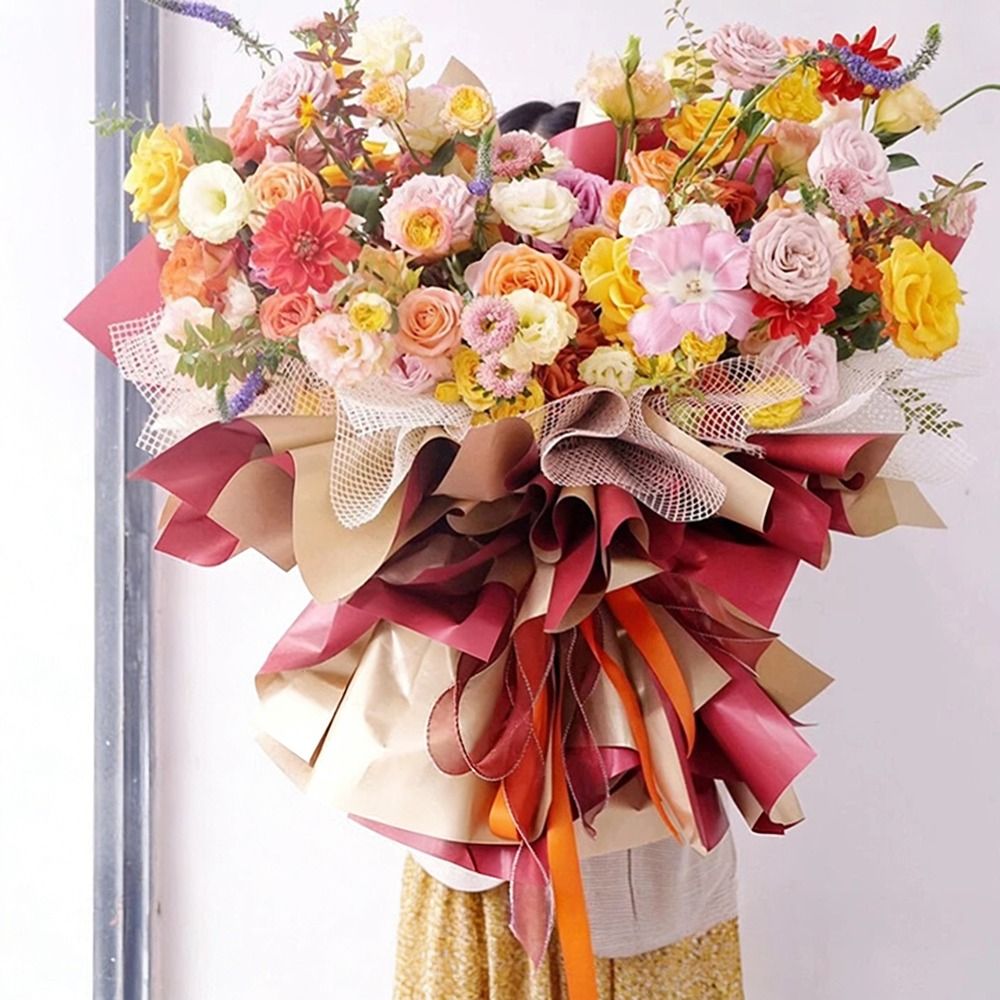Flower Wrap Kraft - Papier do pakowania świeżych kwiatów o