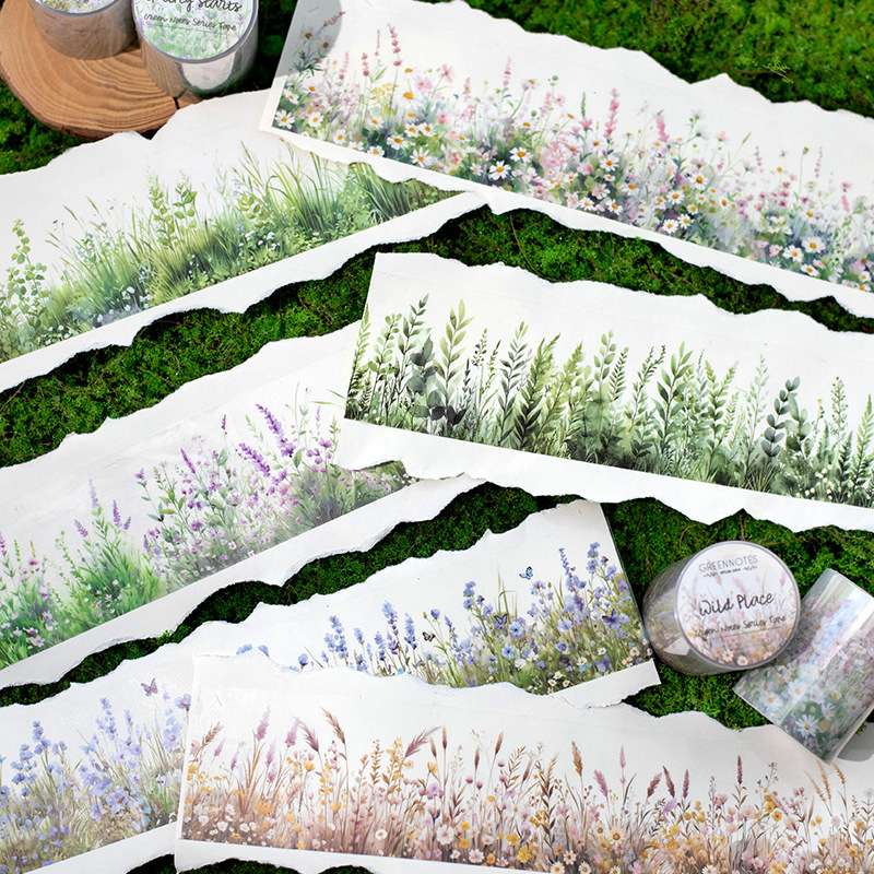 Floral Tape Green - 50mm * 200cm Green Notes Series