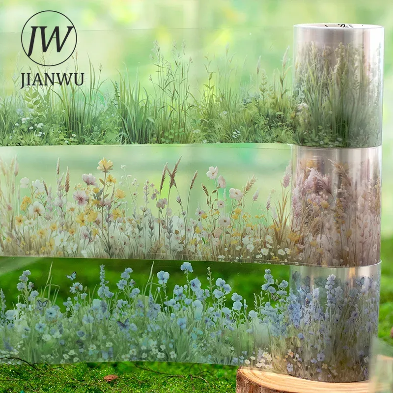 Floral Tape Green - JIANWU 50mm * 200cm zielone notatki