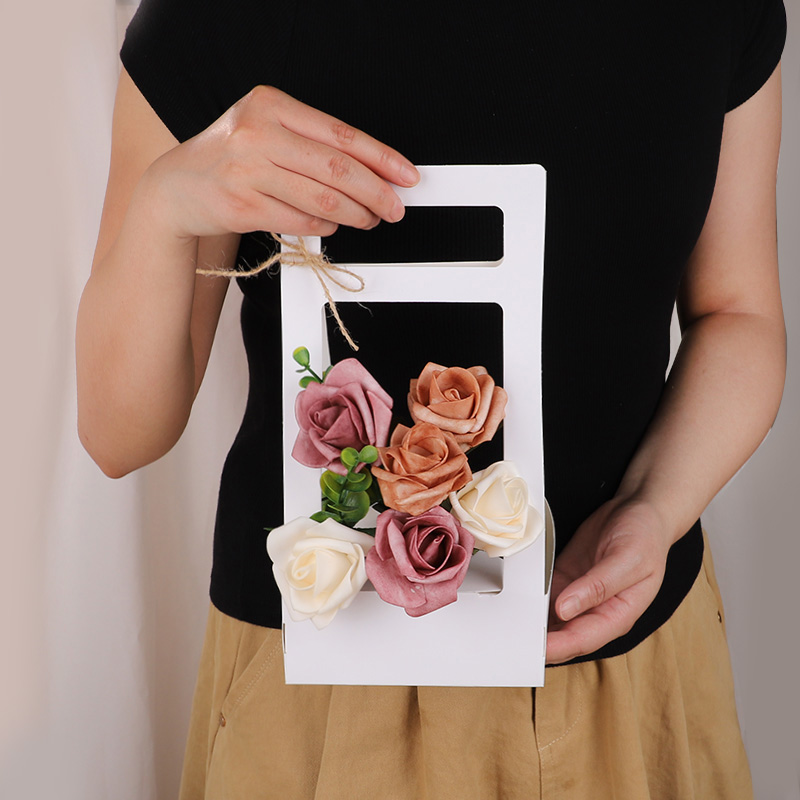 Flower Wrap Kraft - 3/5 szt. Ręcznie Robione Pudełko na
