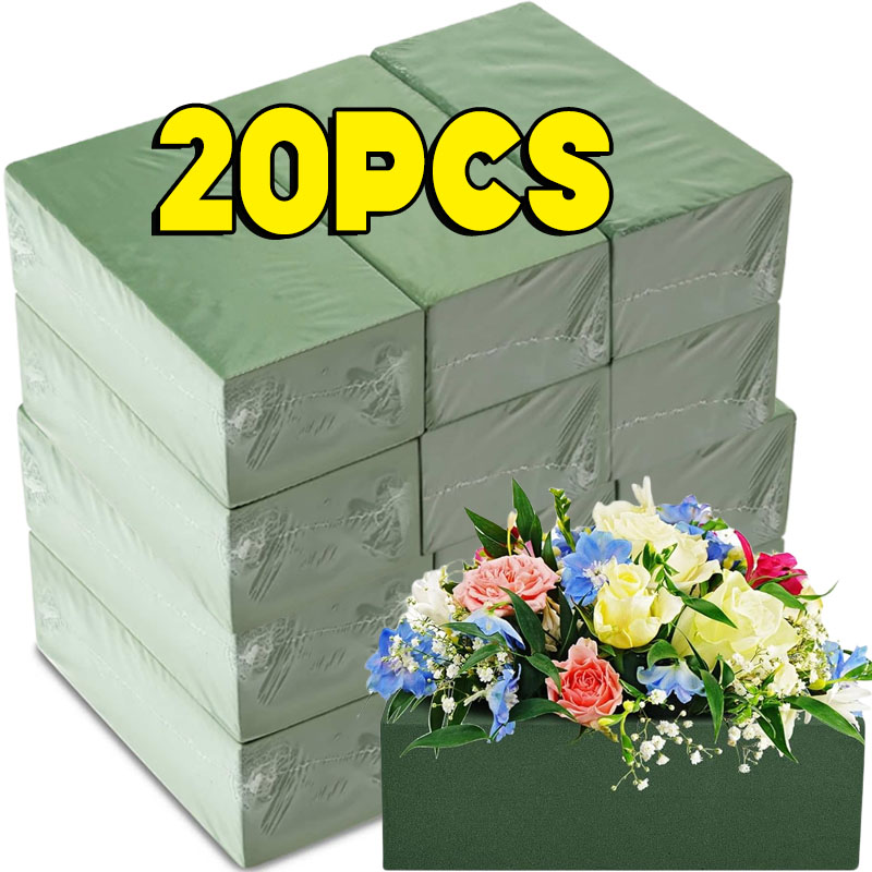 Floral Foam Oasis - Kostka florystyczna z pianki absorbującej, rozciągliwa,