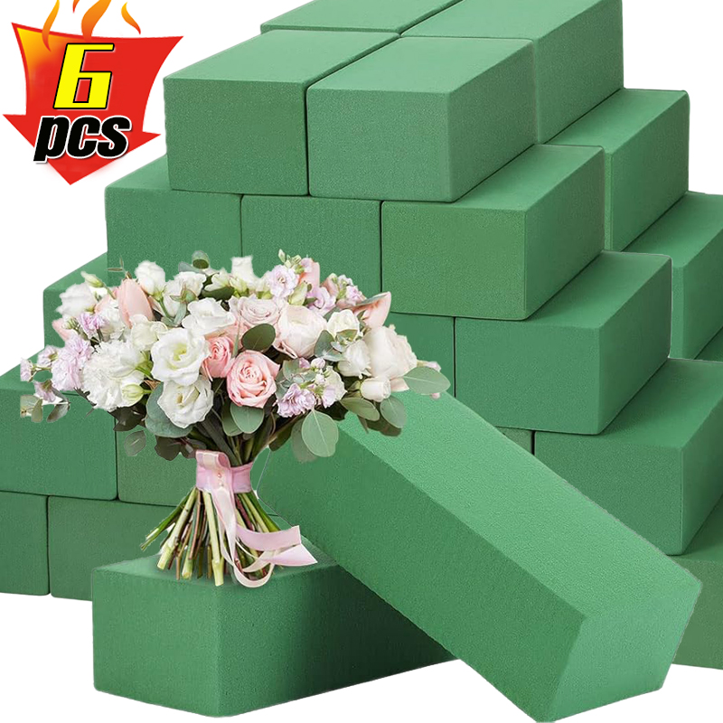 Floral Foam Oasis - 6/1 SZT. Kostki gąbki florystycznej Prostokątne