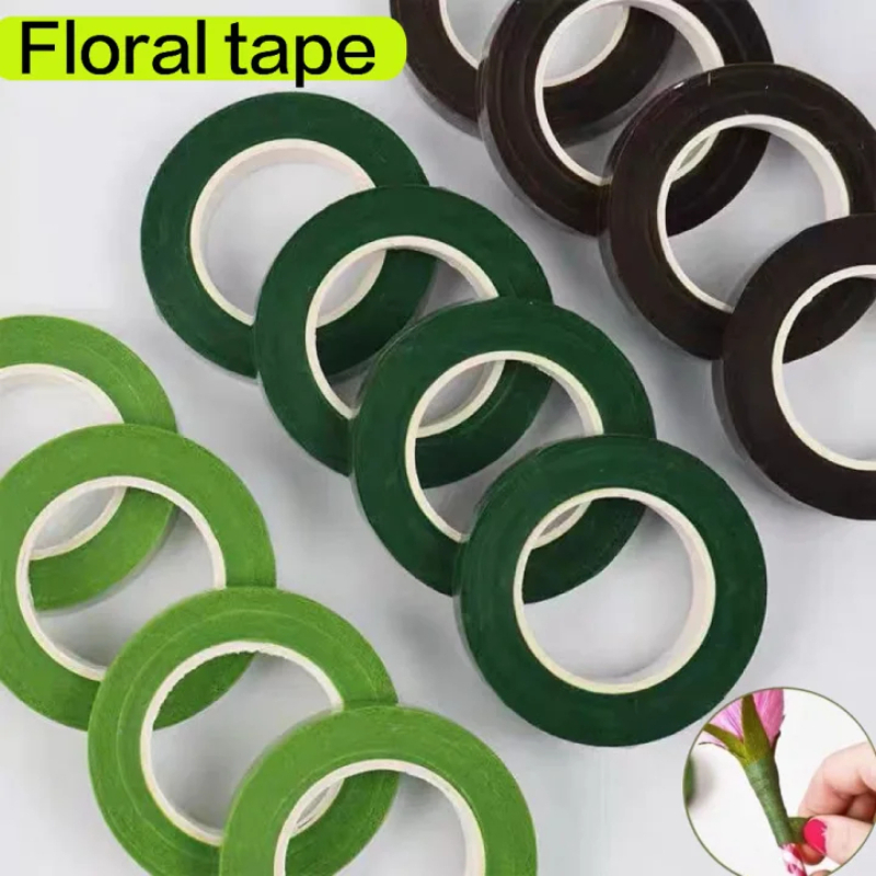 Floral Tape Green - Taśmy florystyczne, zielona taśma do papieru