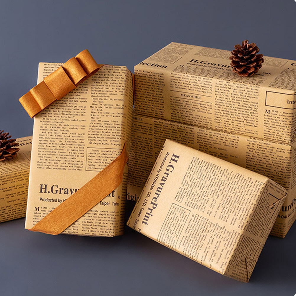 Flower Wrap Kraft - 20 arkuszy papieru do pakowania w