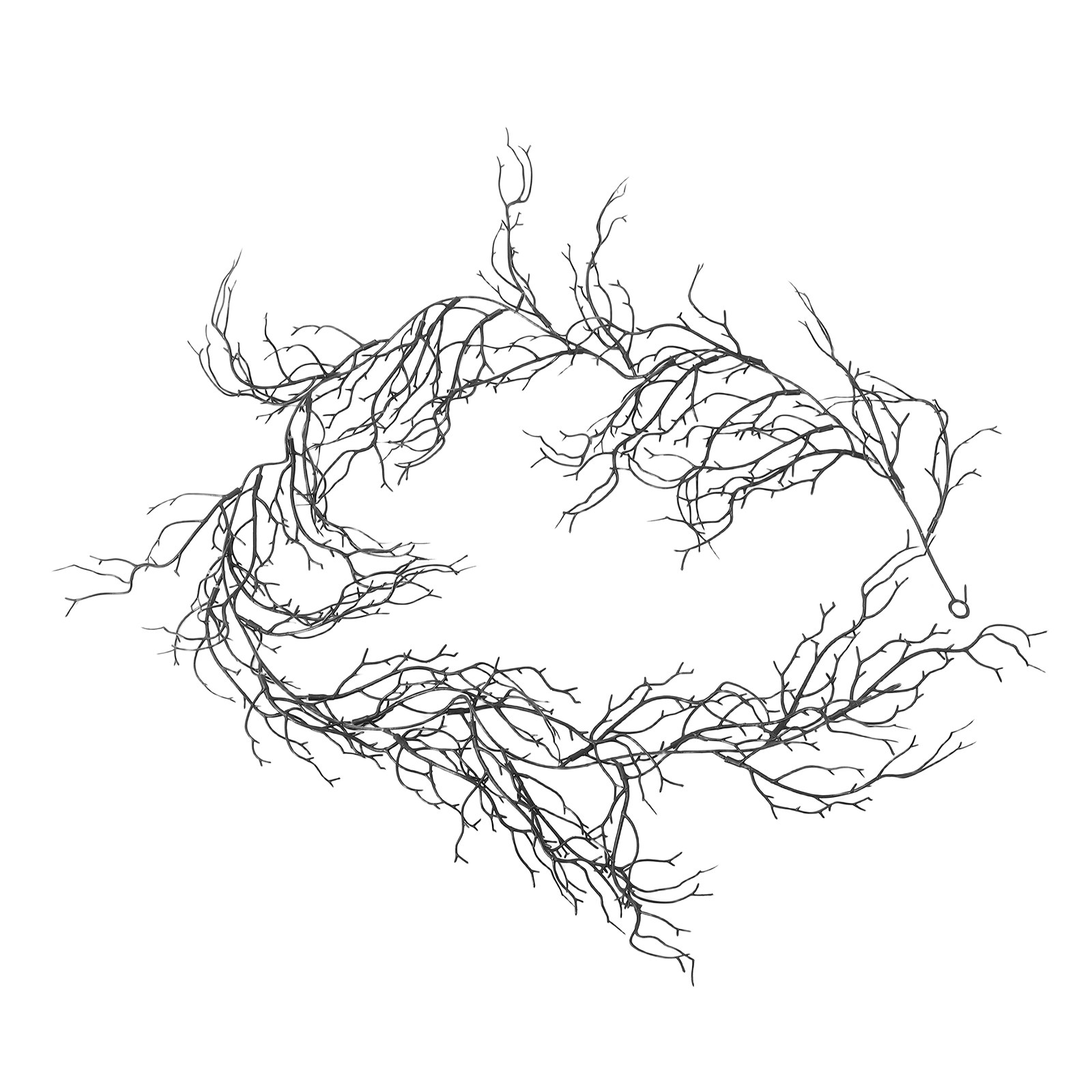Branch Curly Willow - Czarne plastikowe dekoracyjne gałązki wierzby, realistyczne