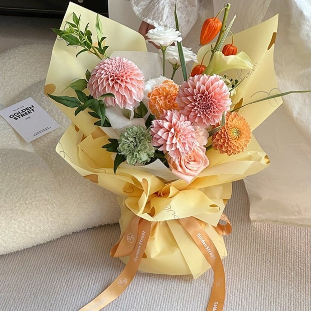 20 arkuszy wielokolorowego pap – Flower Wrap Kraft recenzja i cena