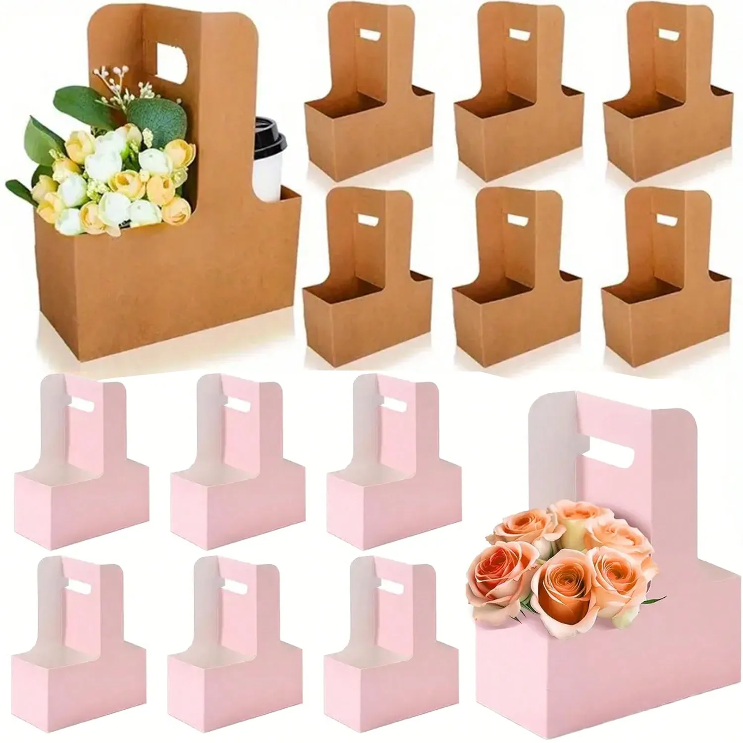 Papierowe torby na prezenty z  – Flower Wrap Kraft recenzja i cena