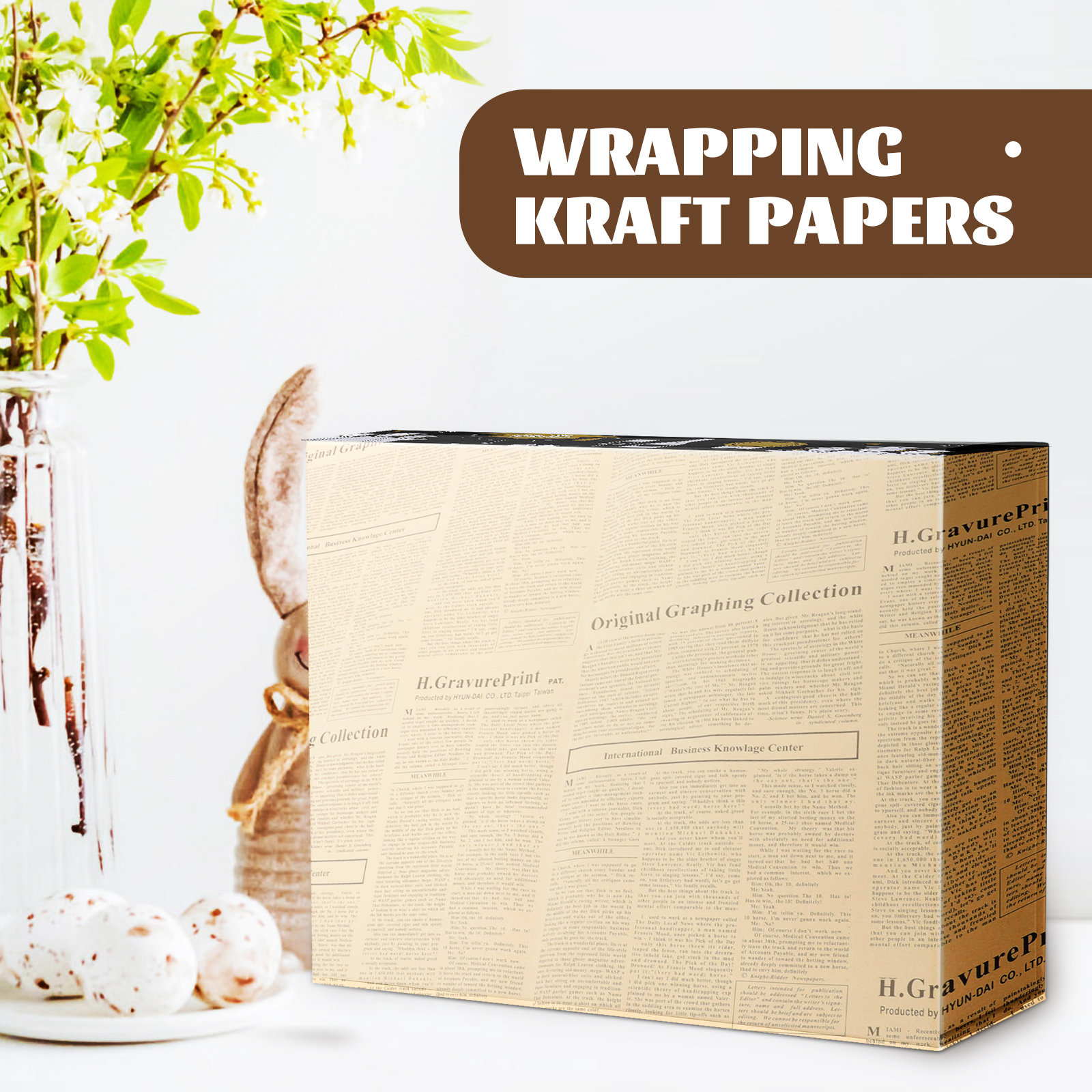 20 szt. Papieru do pakowania p – Flower Wrap Kraft recenzja i cena