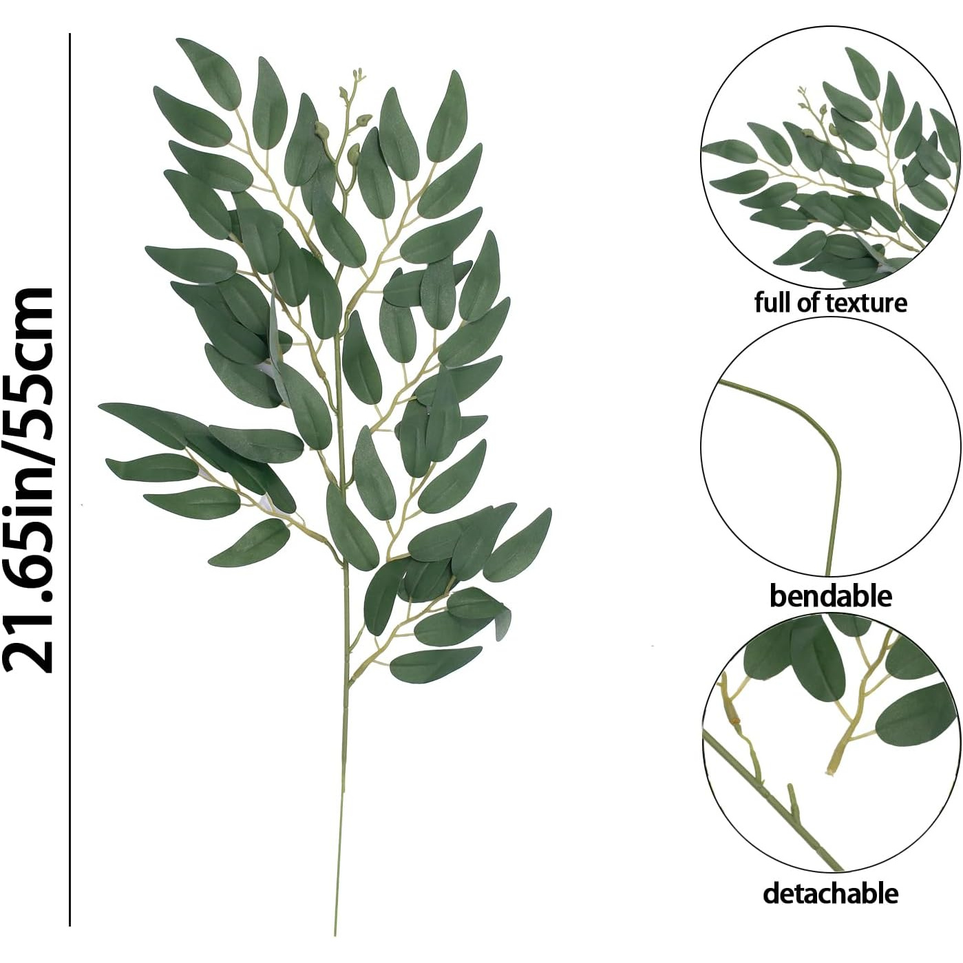 24 szt. Sztucznych włoskich ga – Ruscus Stem Faux recenzja i cena