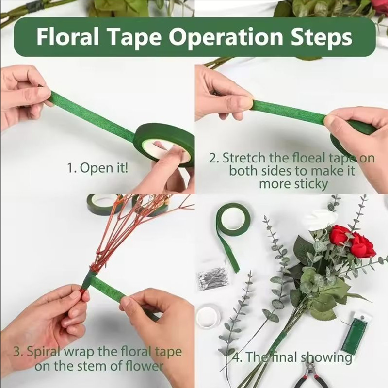Taśma florystyczna 30 jardów 1 – Floral Tape Green recenzja i cena