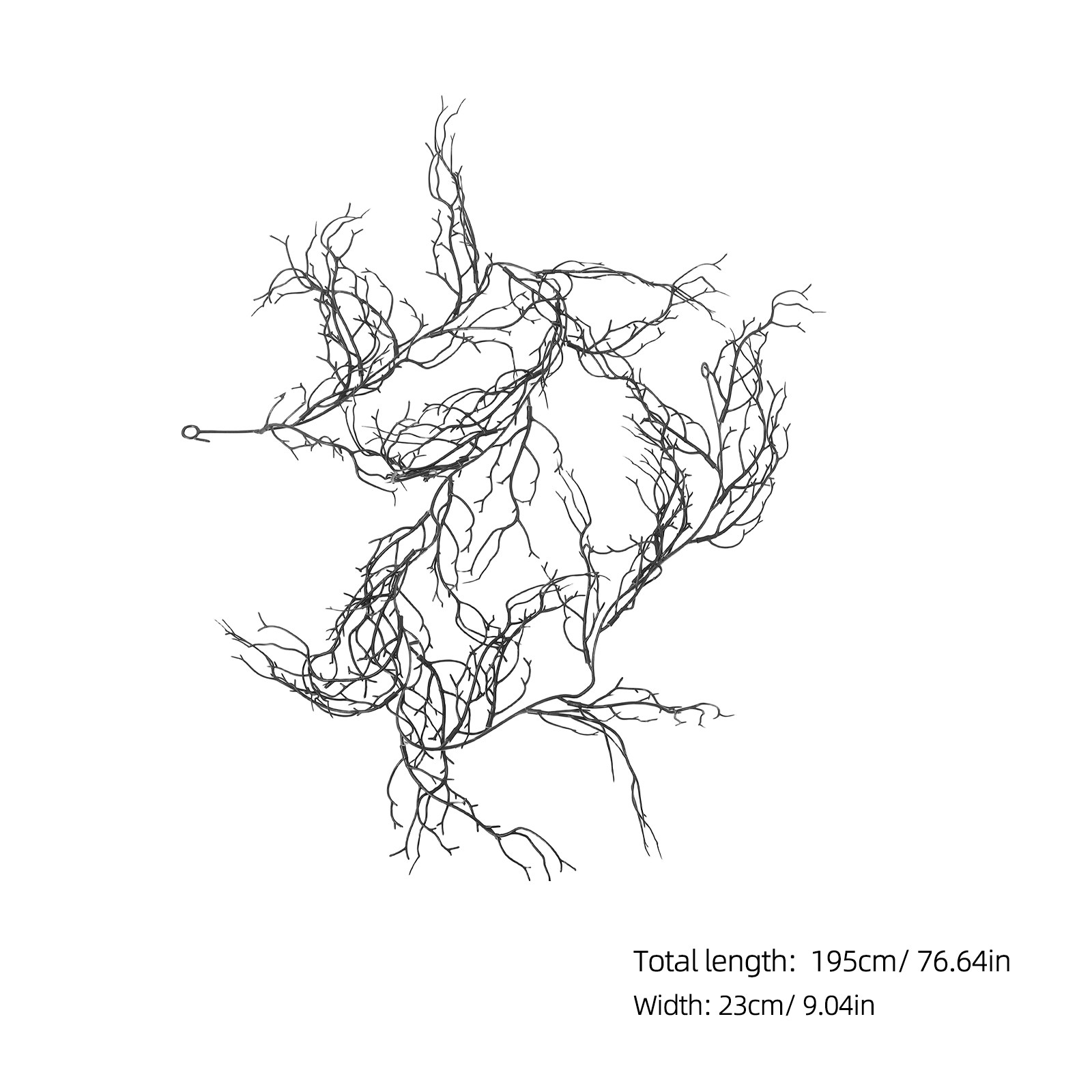 Czarne plastikowe dekoracyjne  – Branch Curly Willow recenzja i cena