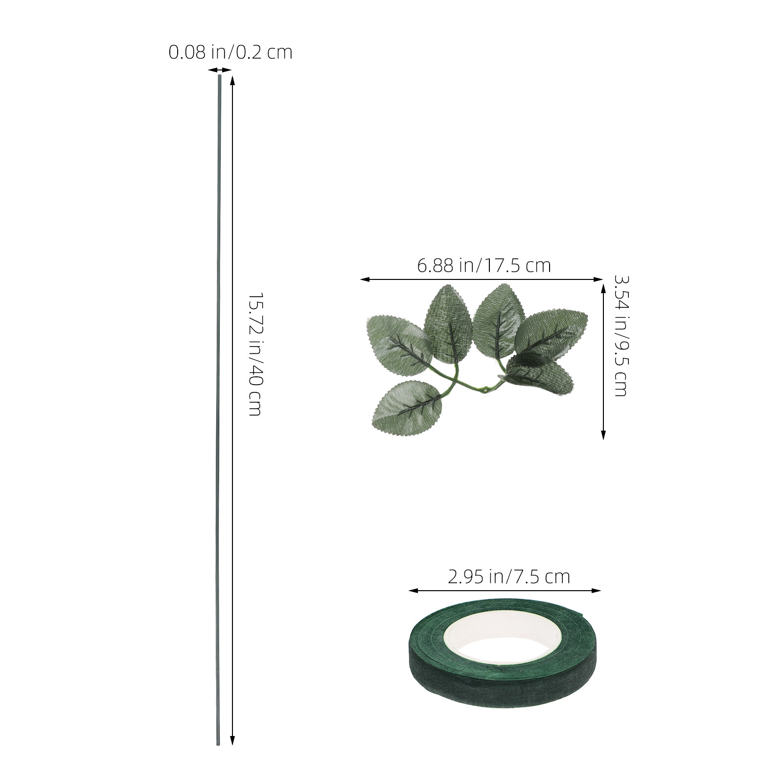 20-częściowy zestaw do aranżac – Floral Tape Green recenzja i cena